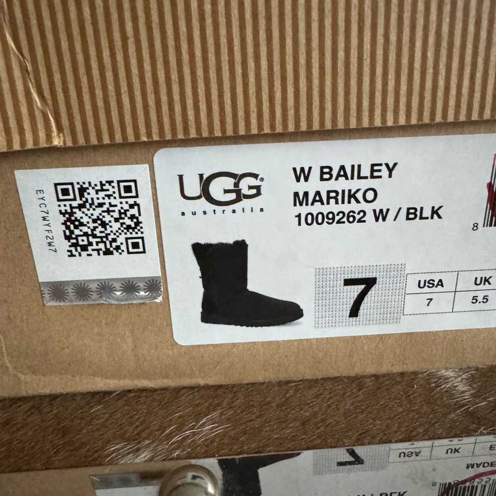 UGG BAILEY MARIKO 1009262 Black Suede Boots Size … - image 8