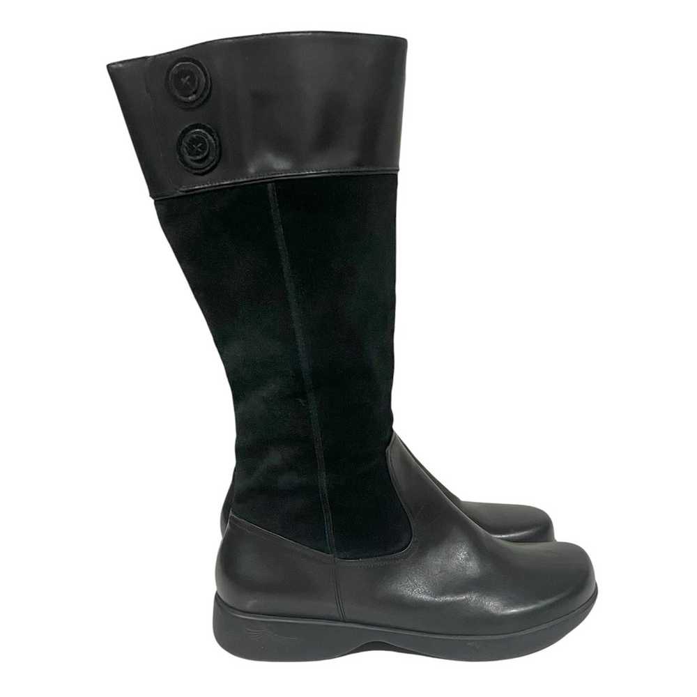 Dansko Delilah Black Suede and Leather Tall Ridin… - image 2