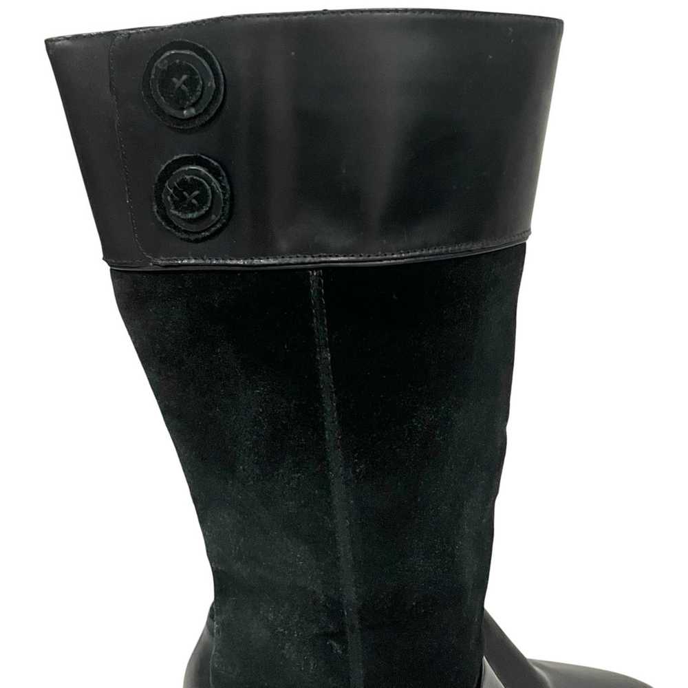 Dansko Delilah Black Suede and Leather Tall Ridin… - image 3