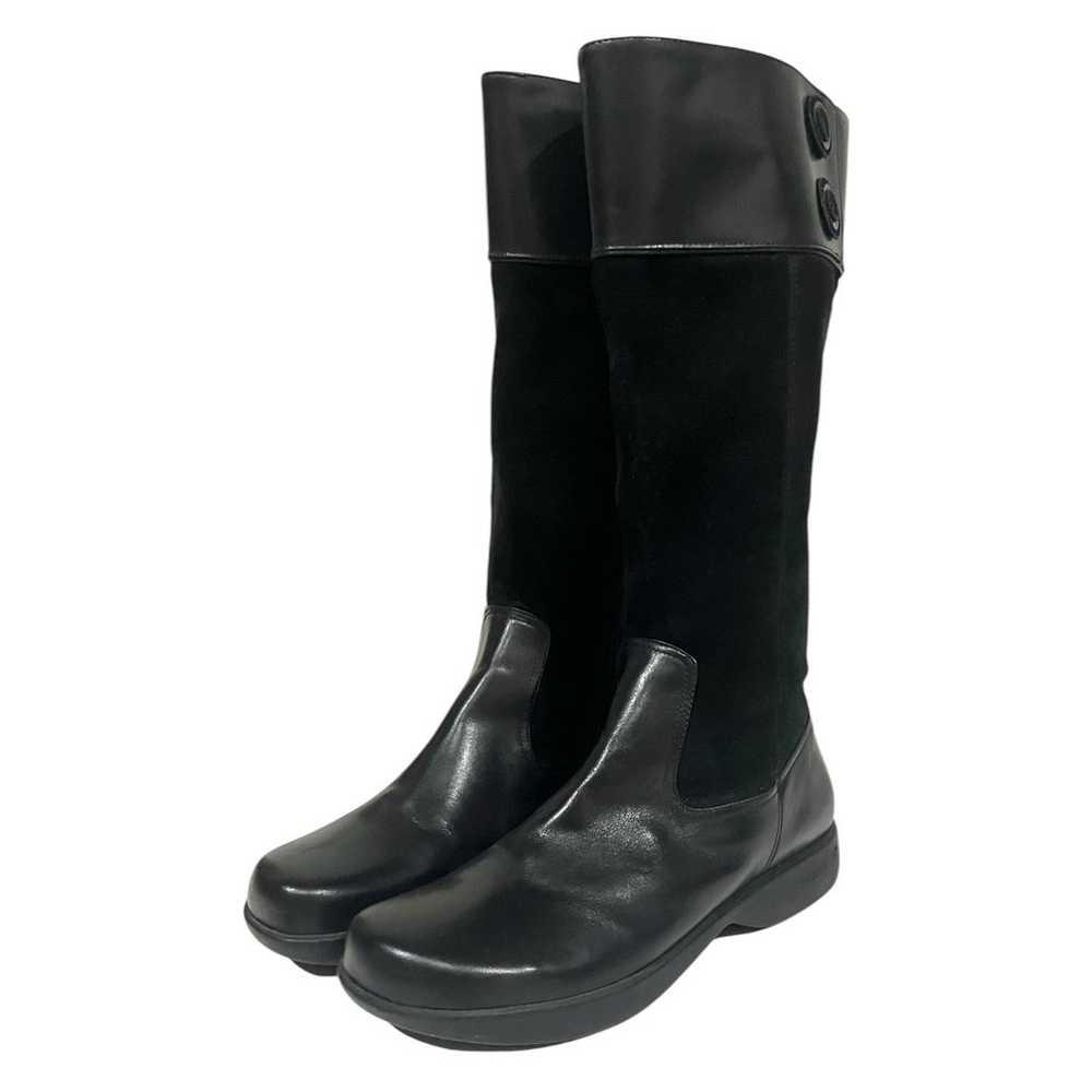 Dansko Delilah Black Suede and Leather Tall Ridin… - image 6