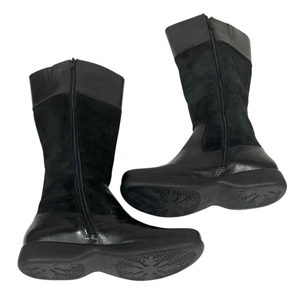 Dansko Delilah Black Suede and Leather Tall Ridin… - image 9