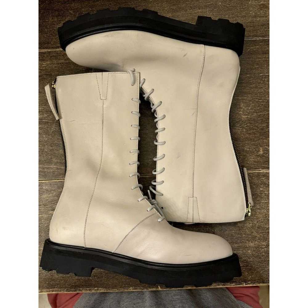 $450 LITA BY CIARA Higher Love Combat Boot LEATHE… - image 3