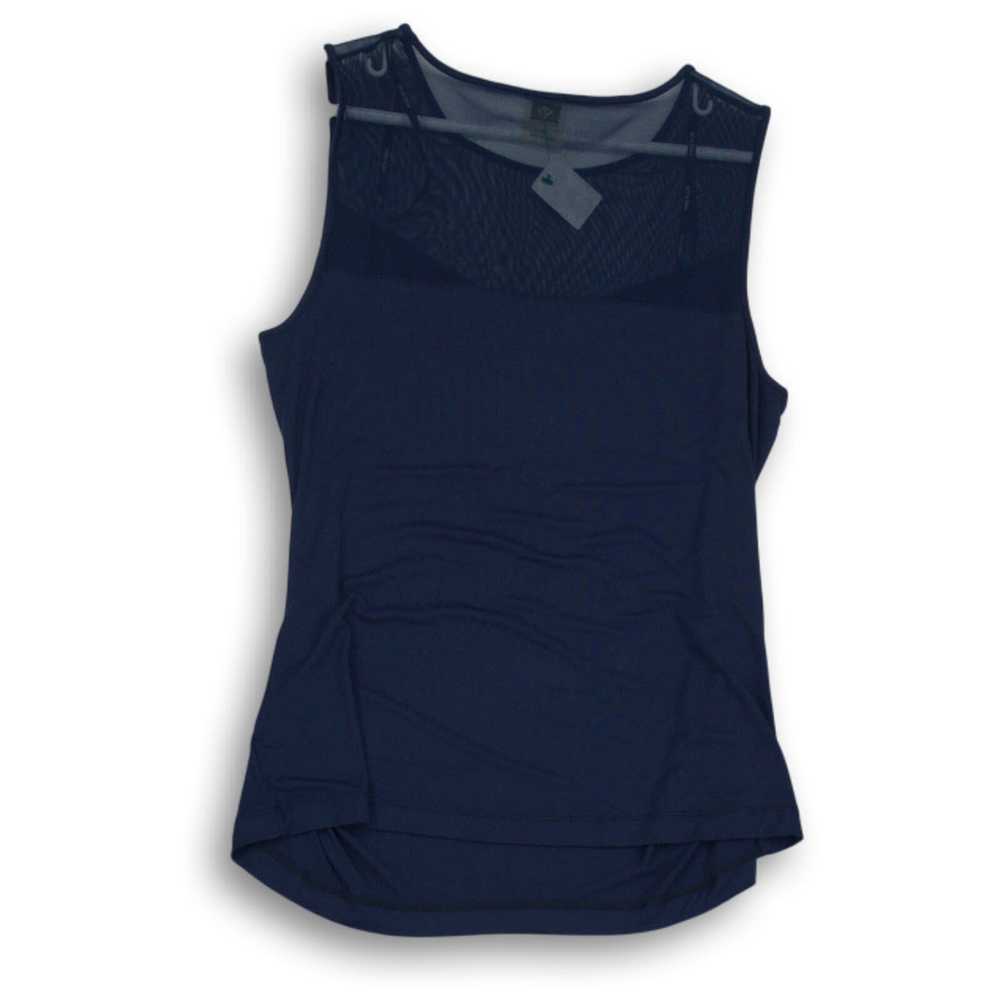 Anne Klein Womens Blue Sleeveless Round Neck Blou… - image 2