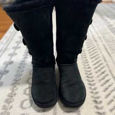 UGG Australia Black Bailey Button Boots