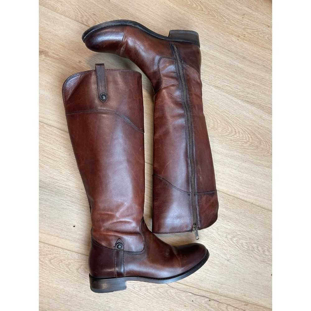 Frye Brown Leather Riding Boots - Women’s Size 6B - image 3