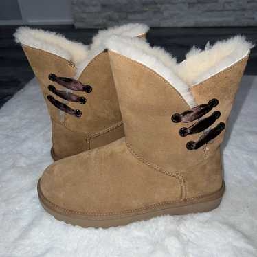 Ugg Constantine Leather Ribbon Boot Chestnut outlets size 10