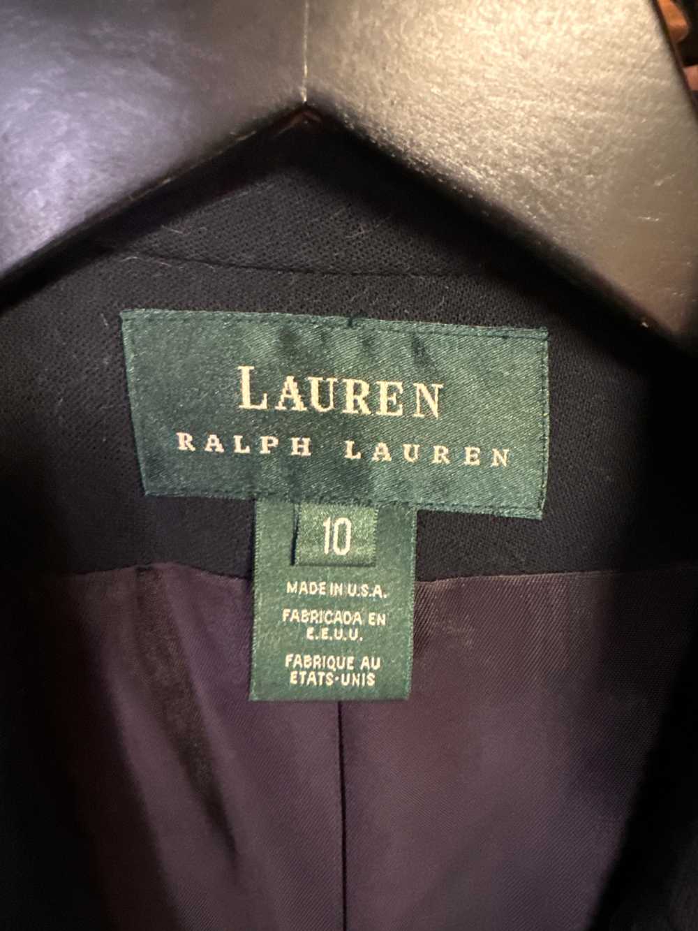 Lauren by Ralph Lauren Navy Blue Blazer 1990s - image 8