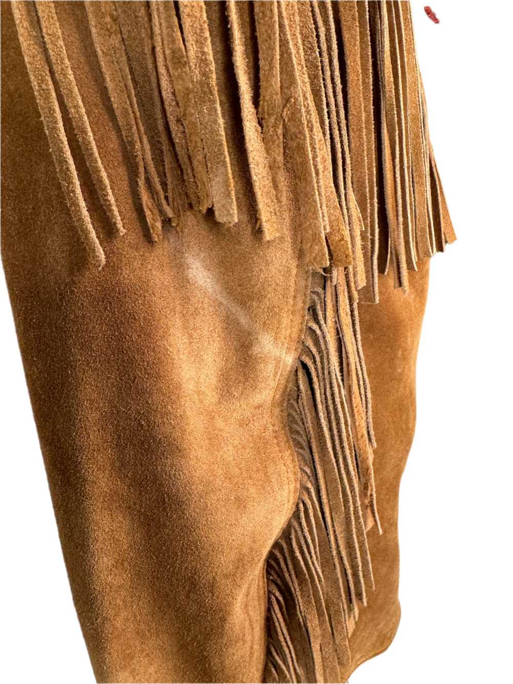 Brown Suede Fringed Jacket 1970s - image 5