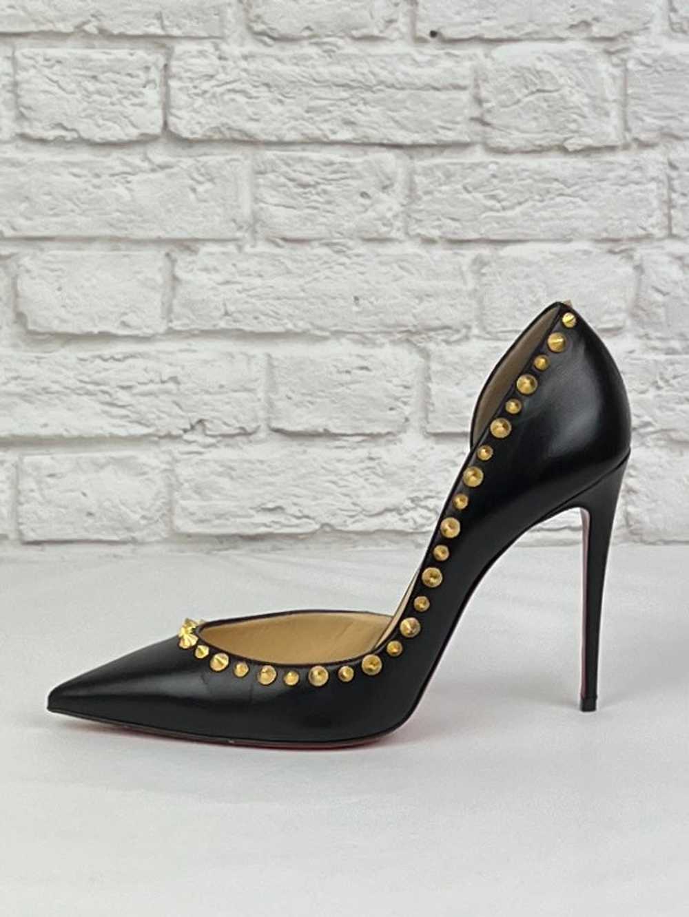 Christian Louboutin Iriza 100 MM Patent Pump, Bla… - image 8