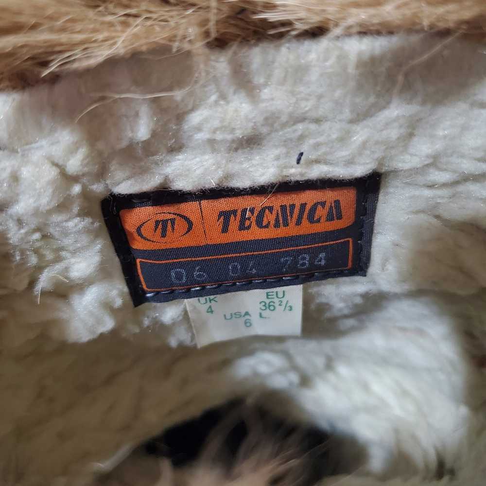 Tecnica Vintage Aztec Tribal Fur Tan Leather Calf… - image 9