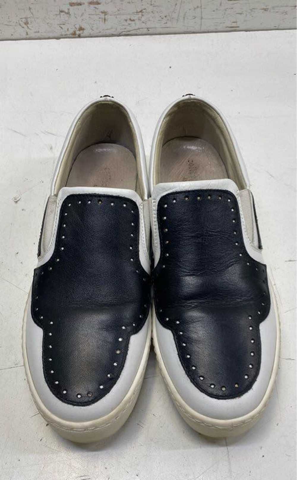 Collection Privee? Leather Duo Tone Slip-Ons Mult… - image 2