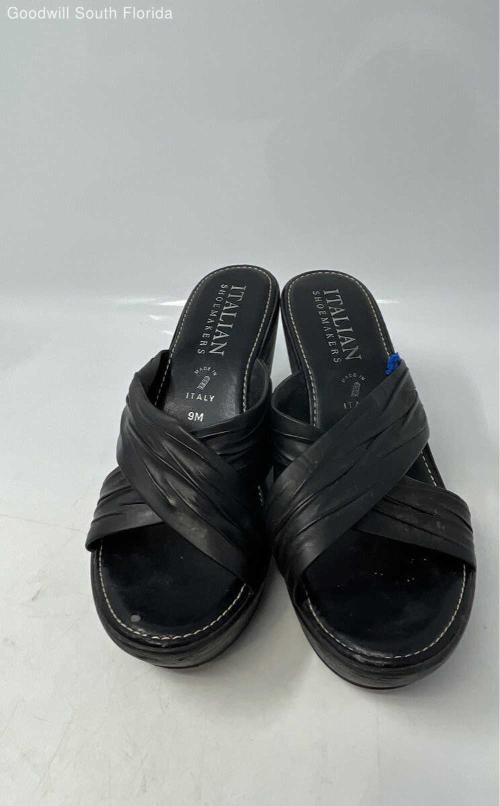 Italian Shoemakers Womens Black Leather Slip-On W… - image 3