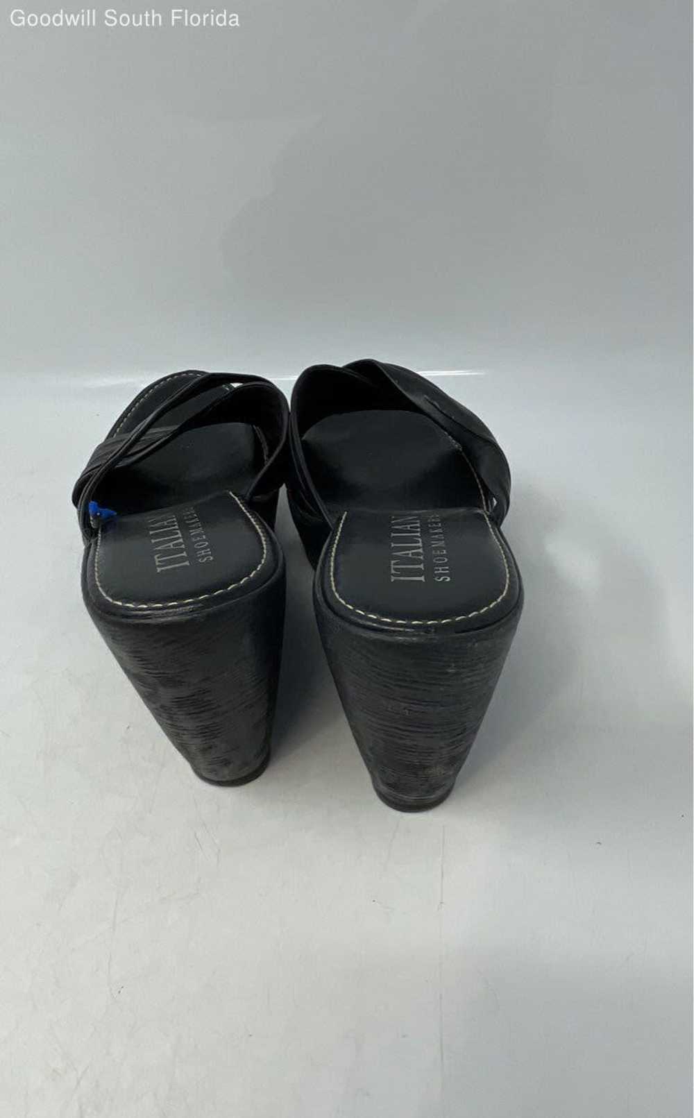 Italian Shoemakers Womens Black Leather Slip-On W… - image 4