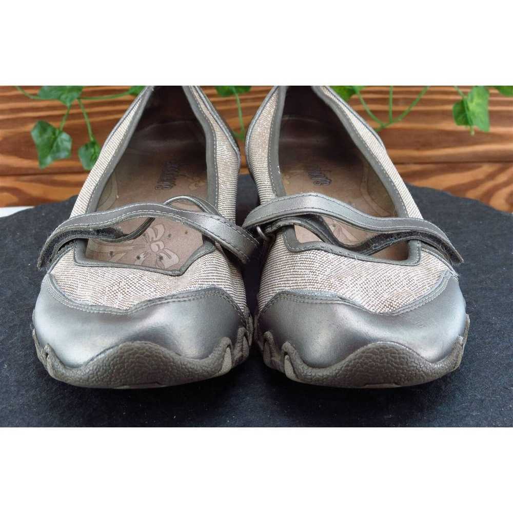 SKECHERS Size 7 M Taupe Flat Shoes Leather Women - image 2