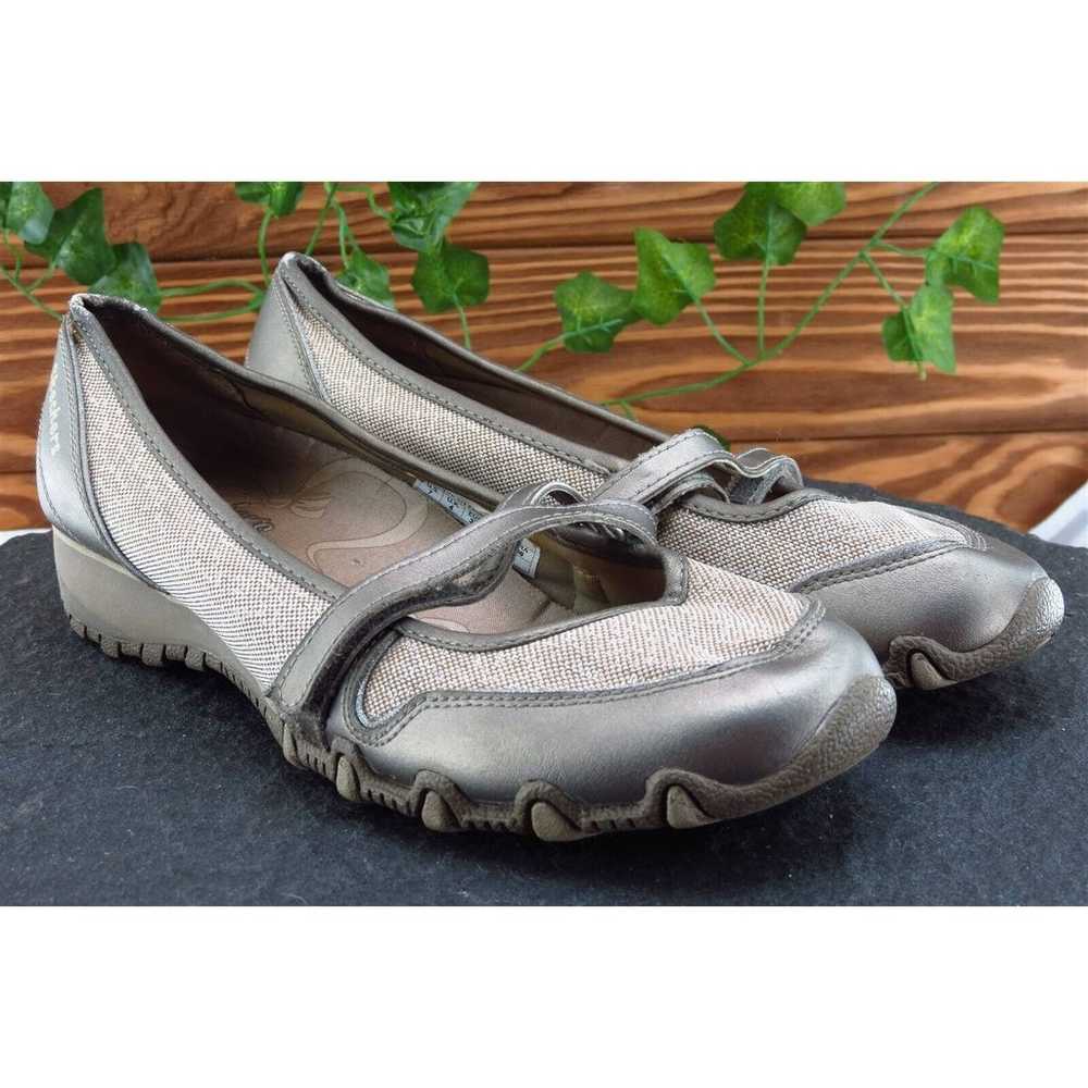 SKECHERS Size 7 M Taupe Flat Shoes Leather Women - image 4