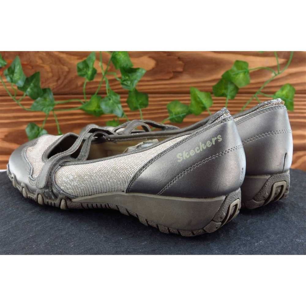 SKECHERS Size 7 M Taupe Flat Shoes Leather Women - image 8