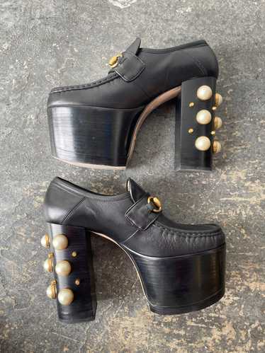 Gucci Black Vegas Platform Loafers