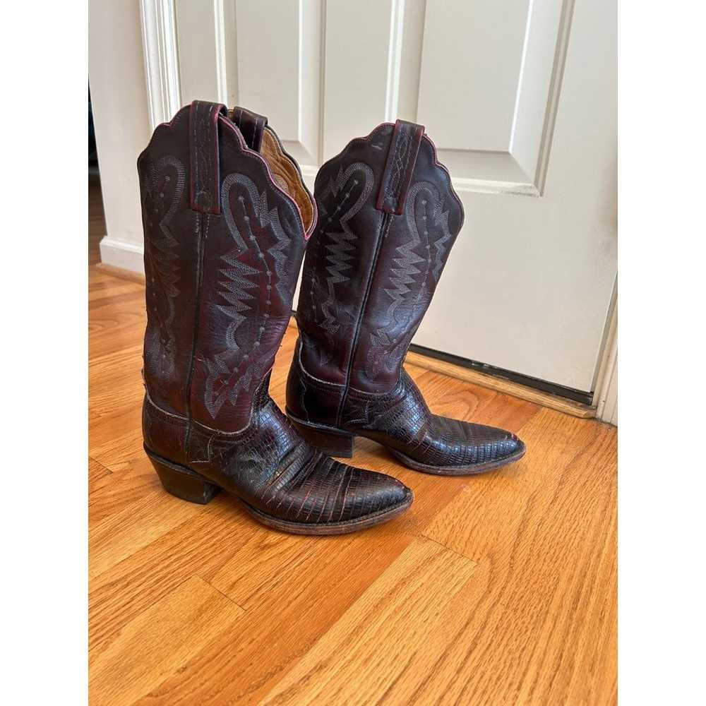 Lucchese 2000 Snakeskin womens Cowboy Boots size … - image 1