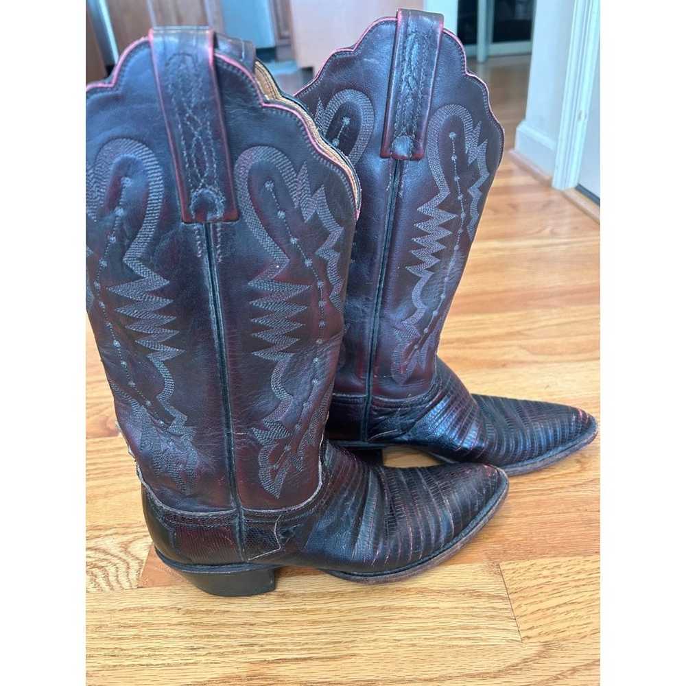 Lucchese 2000 Snakeskin womens Cowboy Boots size … - image 4