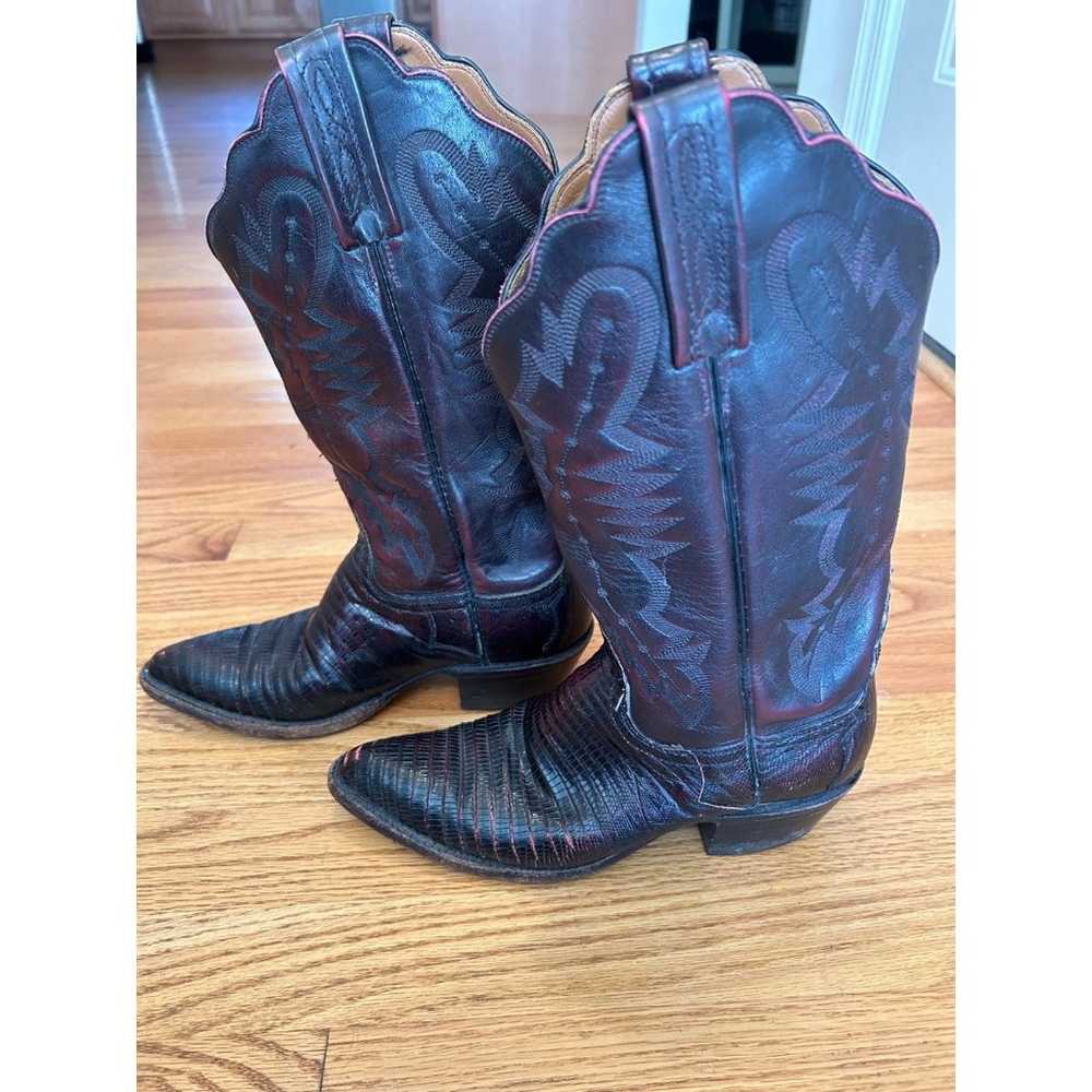 Lucchese 2000 Snakeskin womens Cowboy Boots size … - image 7