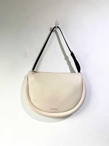 JW Anderson White Bumper Moon Bag