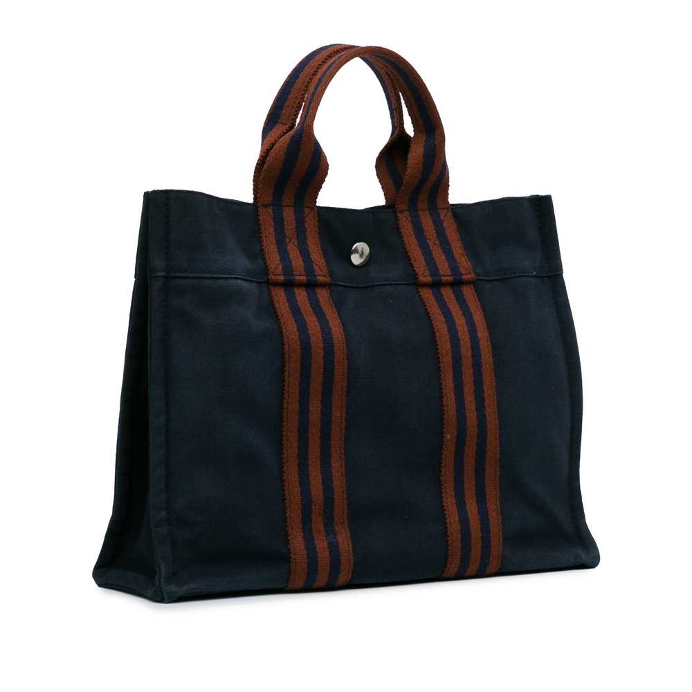 Blue Hermès Fourre Tout PM Handbag - image 2