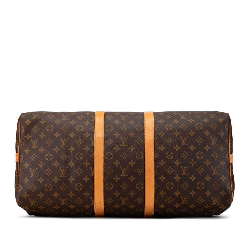 Brown Louis Vuitton Monogram Keepall Bandouliere … - image 3