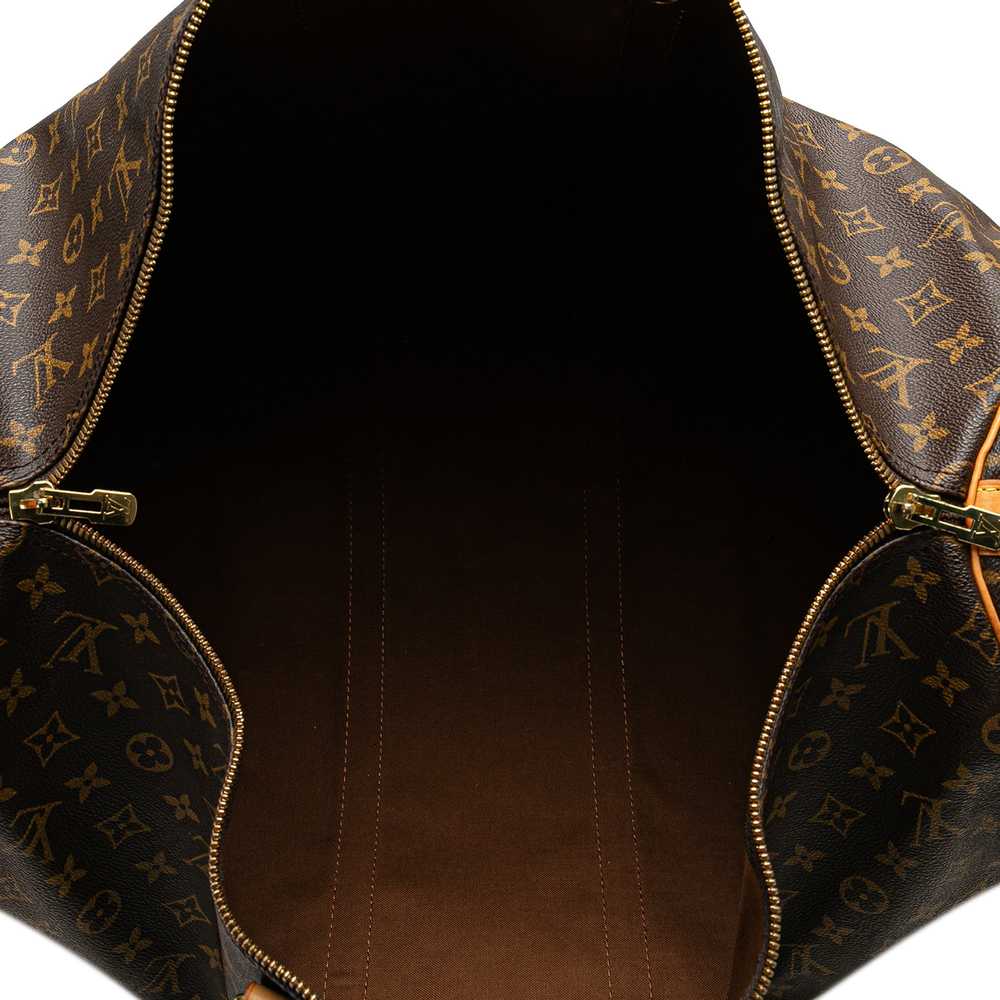 Brown Louis Vuitton Monogram Keepall Bandouliere … - image 4