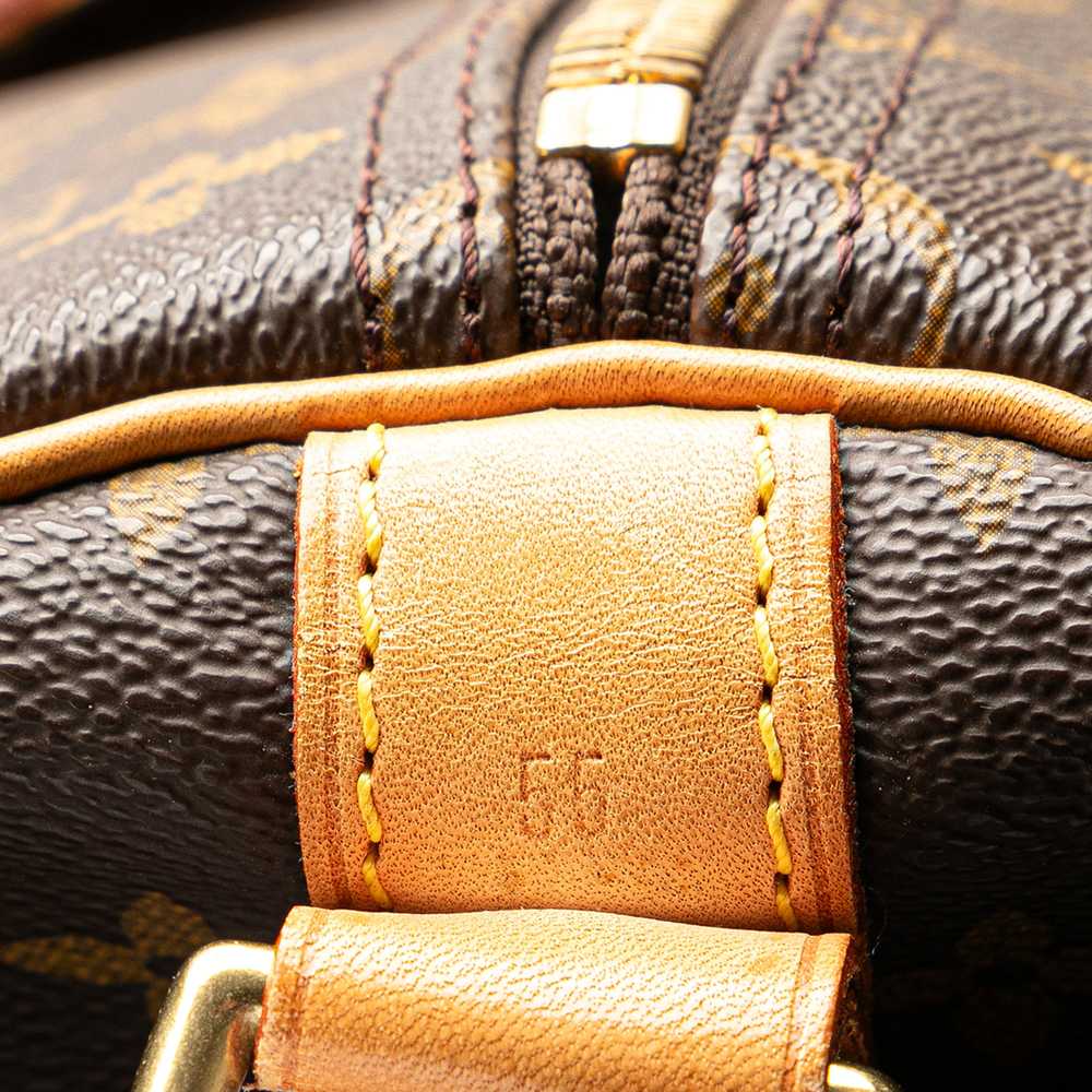 Brown Louis Vuitton Monogram Keepall Bandouliere … - image 7