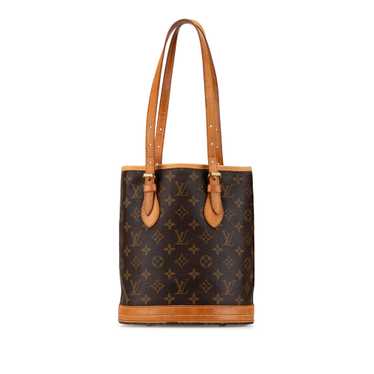 Brown Louis Vuitton Monogram Petit Bucket