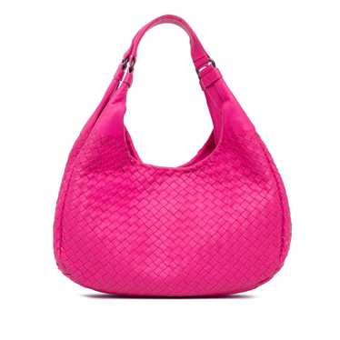 Pink Bottega Veneta Medium Nappa Intrecciato Campa