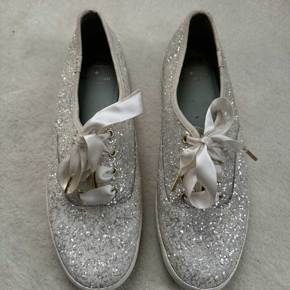 Keds x Kate Spade Cream Glitter Sneakers - image 2