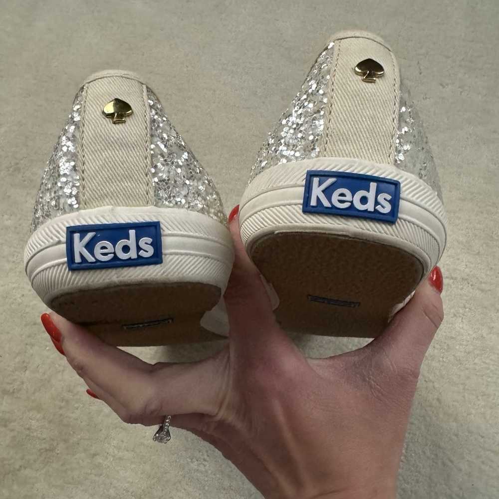 Keds x Kate Spade Cream Glitter Sneakers - image 8