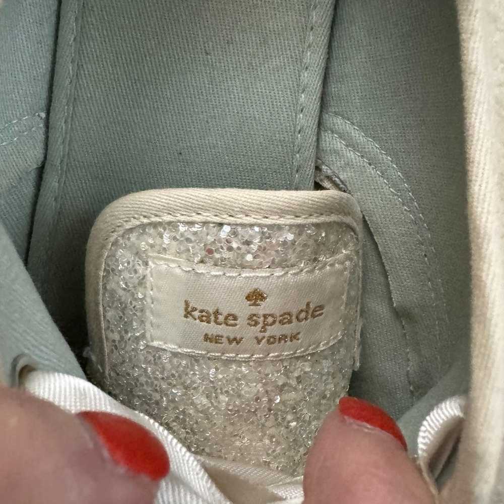 Keds x Kate Spade Cream Glitter Sneakers - image 9