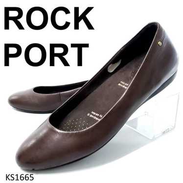 Rockport adiPRENE flat dark brown low heel 24.5