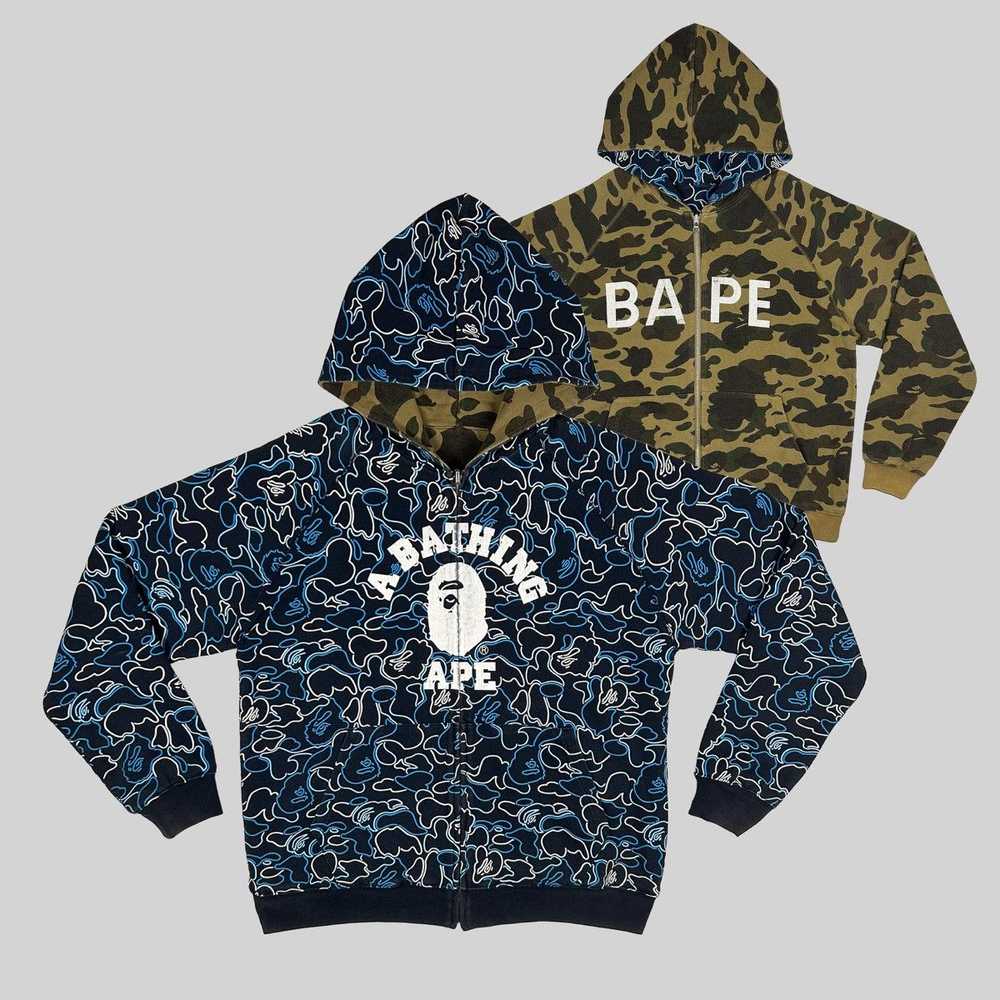 Bape Bape Reversible Zip Up Hoodie - image 1