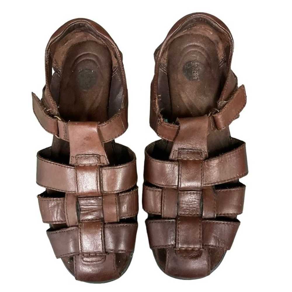 Vintage Cobbie Cuddlers Leather Fisherman Sandals… - image 2