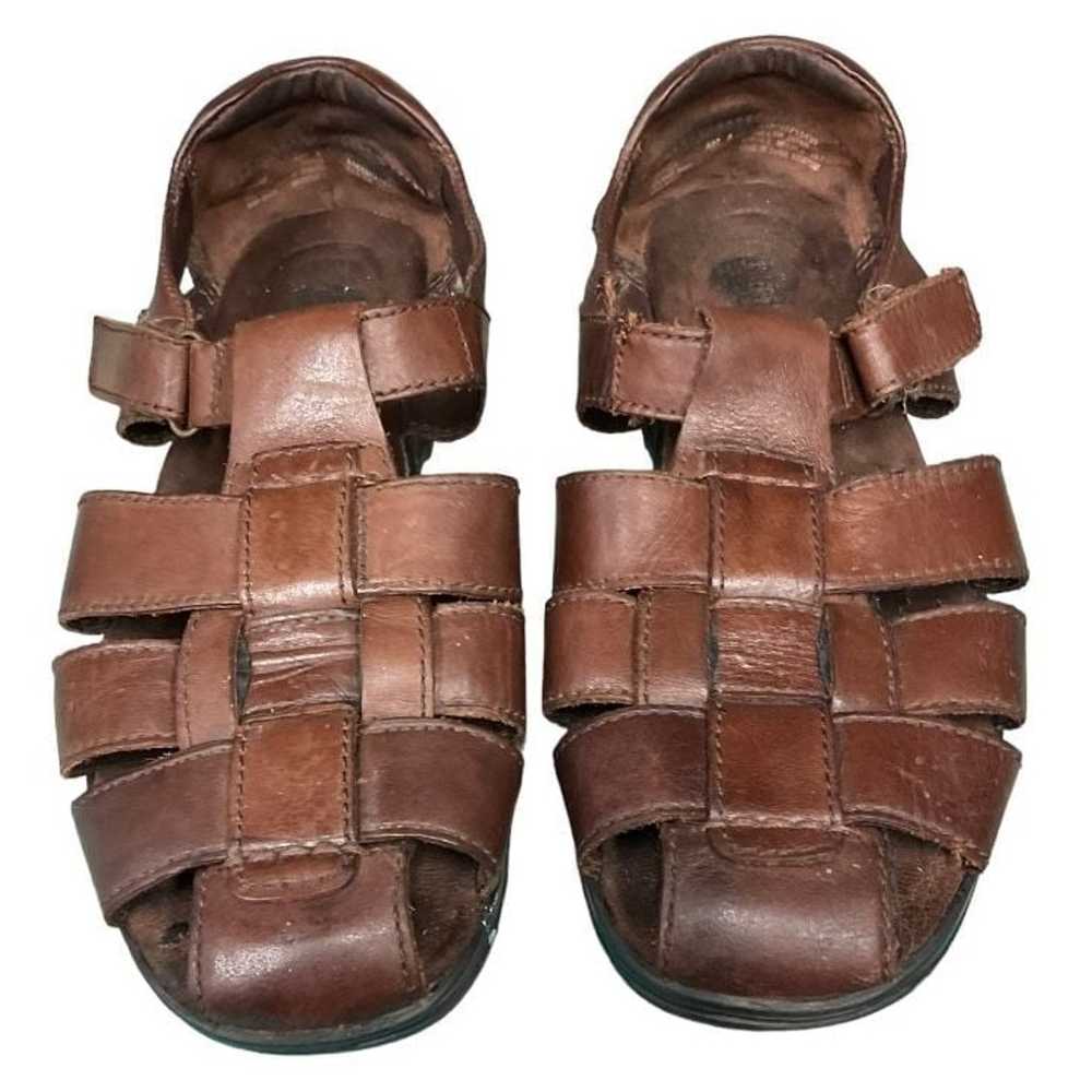 Vintage Cobbie Cuddlers Leather Fisherman Sandals… - image 3