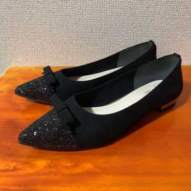 ❀Beautiful item LaunaLea flat shoes black glitter… - image 1