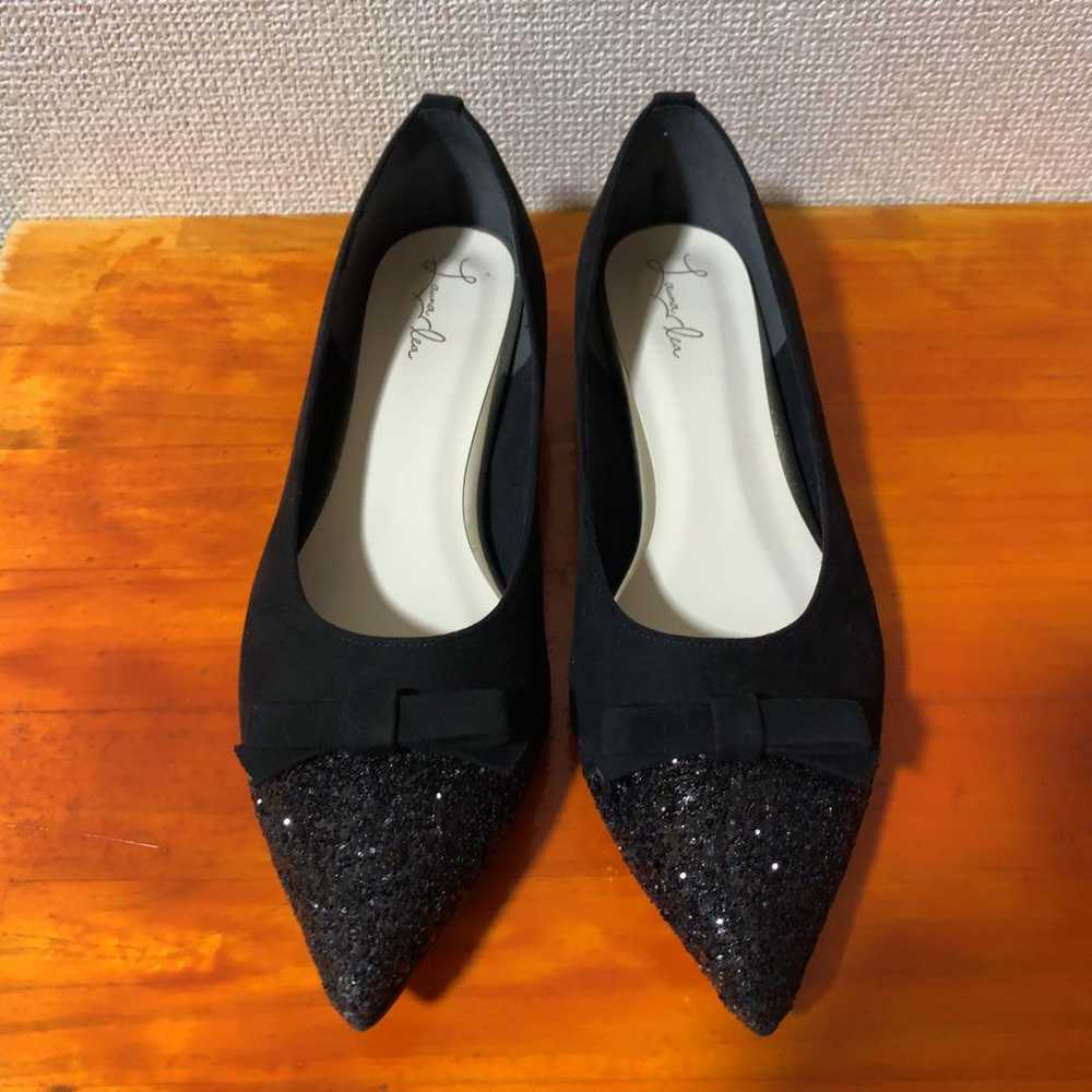 ❀Beautiful item LaunaLea flat shoes black glitter… - image 5