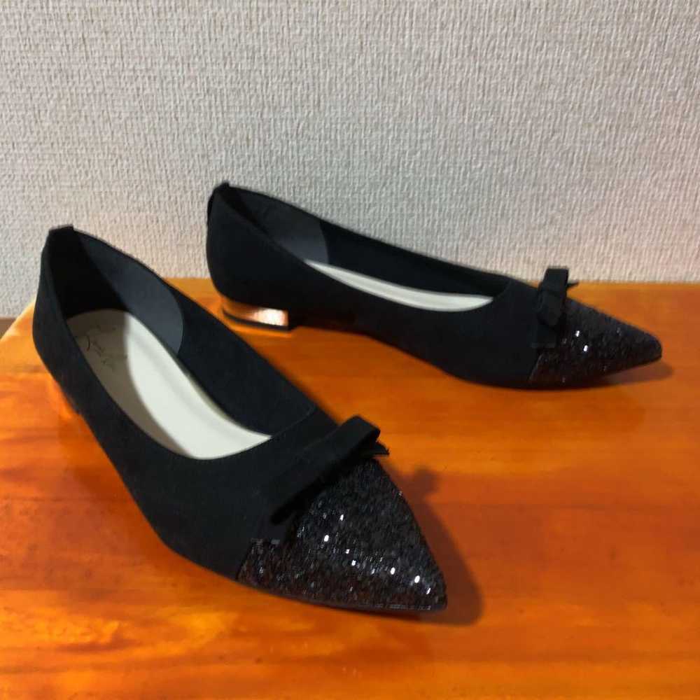 ❀Beautiful item LaunaLea flat shoes black glitter… - image 7