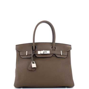 Hermes Birkin Handbag Verso Clemence with Palladiu