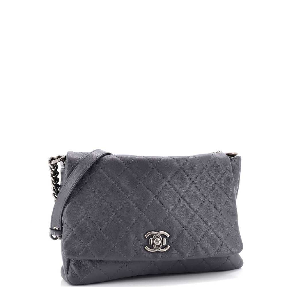 CHANEL Filigree Round Clutch with Chain Quilted C… - image 9