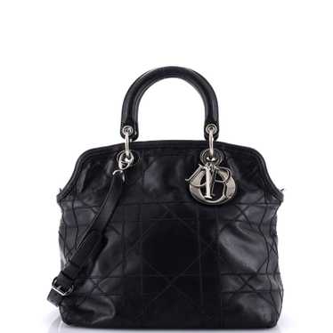 Christian Dior Granville Satchel Cannage Quilt Lea