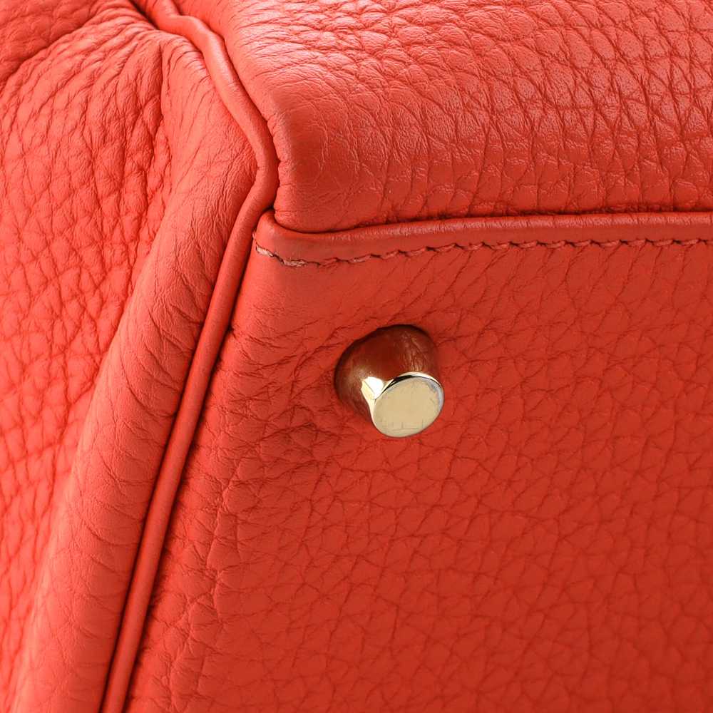 Hermes Kelly Handbag Orange Poppy Togo with Gold … - image 7