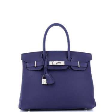 Hermes Birkin Handbag Bleu Encre Epsom with Pallad