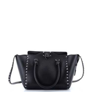 VALENTINO GARAVANI Rockstud Tote Rigid Leather Sma