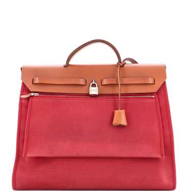 Hermes Herbag Toile and Leather MM - image 1