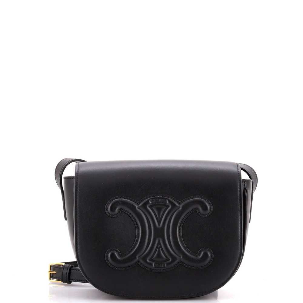 CELINE Cuir Triomphe Folco Bag Leather - image 1