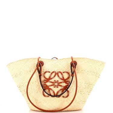 LOEWE Anagram Basket Tote Raffia Small